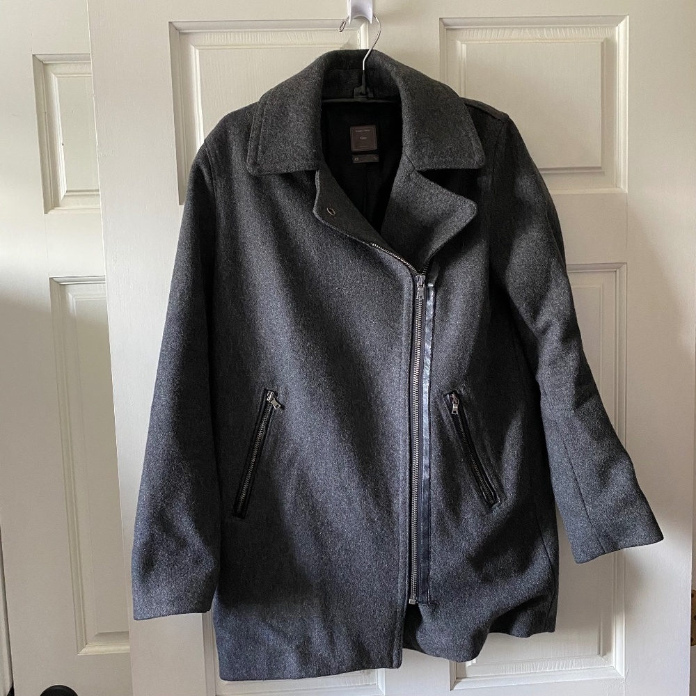 Gap Wool Blend Peacoat - Gray - Size XS